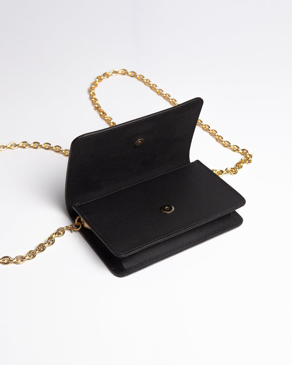 Bolsa Pequena Aura Couro Preto WOOW