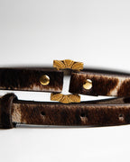 Cinto Iza Couro Animal Print WOOW