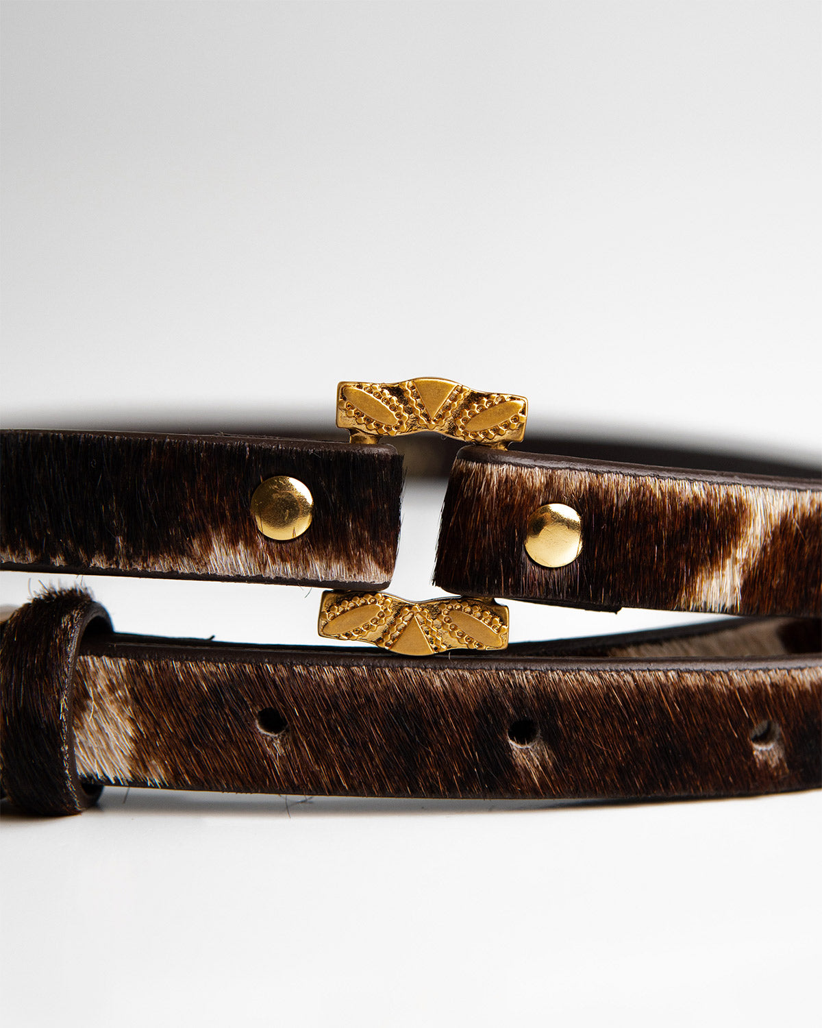 Cinto Iza Couro Animal Print WOOW