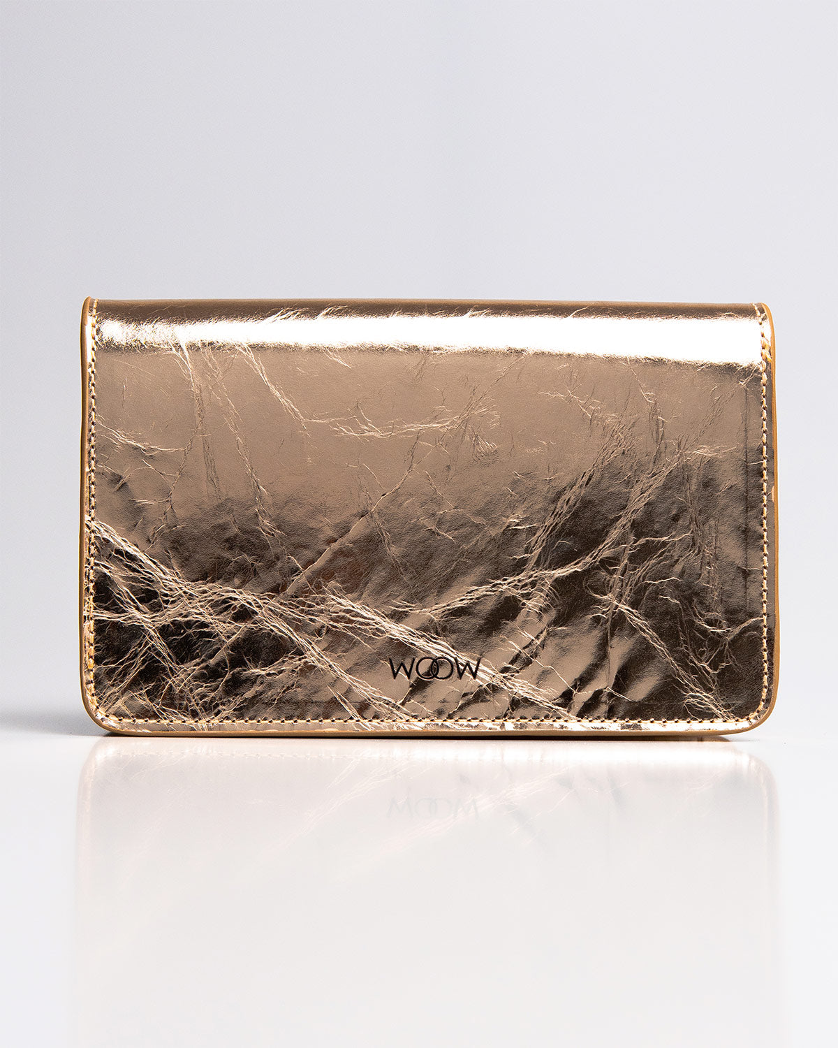 Bolsa Pequena Aura Couro Gold WOOW