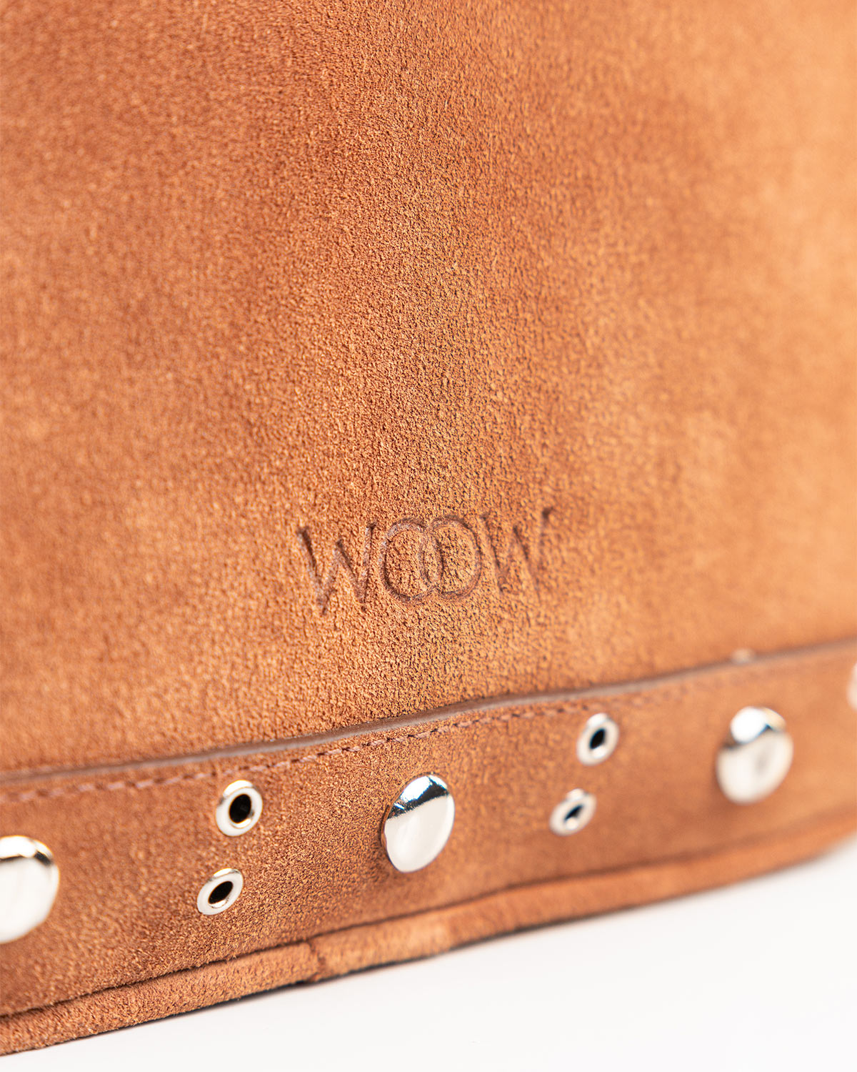 Bolsa Tiracolo Média Dara Couro Camurça Camel WOOW
