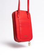 Porta Celular Stella Couro Vermelho WOOW