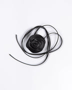 Flor Confidence Couro Preto WOOW