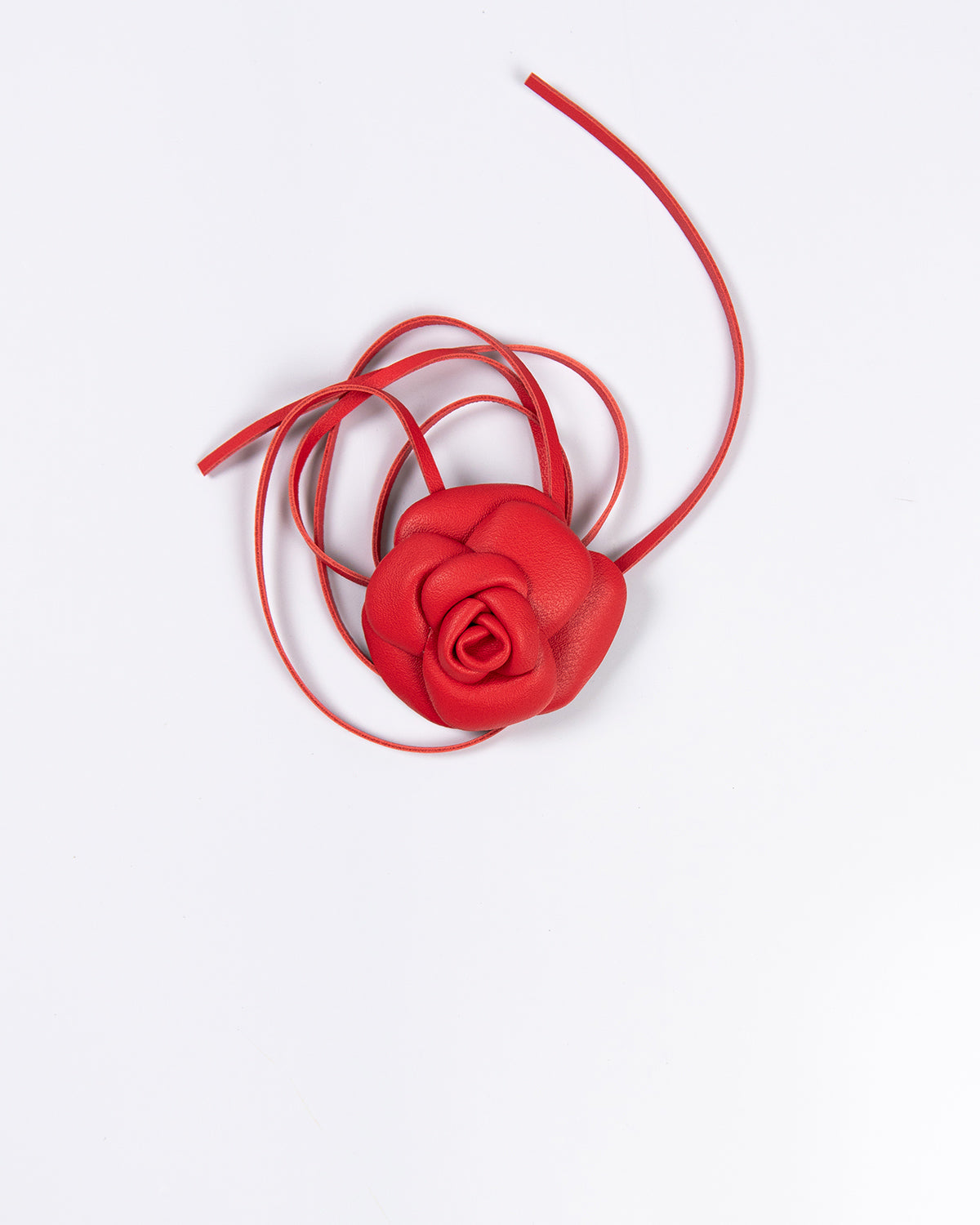 Flor Confidence Couro Vermelho WOOW