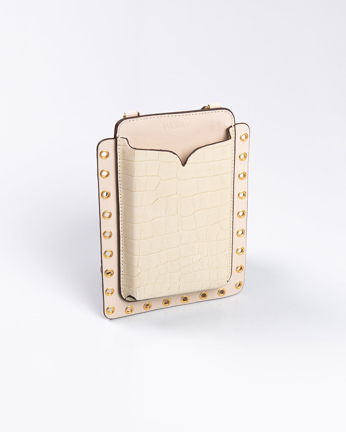 Porta Celular Ina Couro Off White WOOW