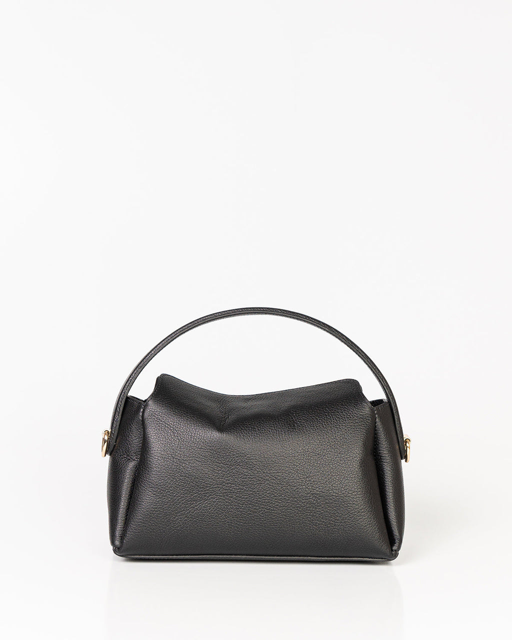 Bolsa Média Clarice em Couro Preto WOOW