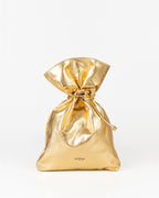 Bolsa Média Rafaela Couro Gold Com Bracelete WOOW