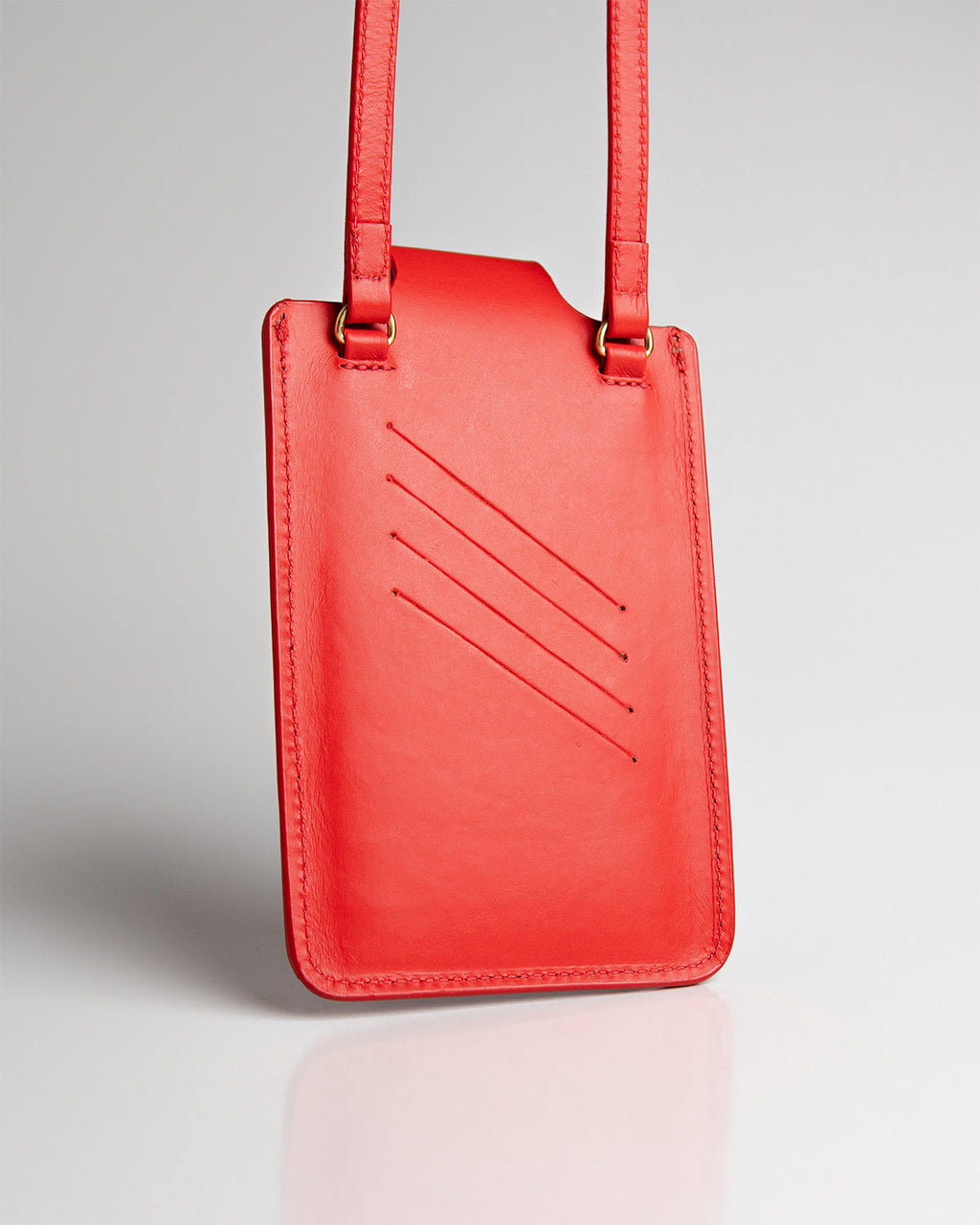 Porta Celular Luiza Couro Vermelho WOOW