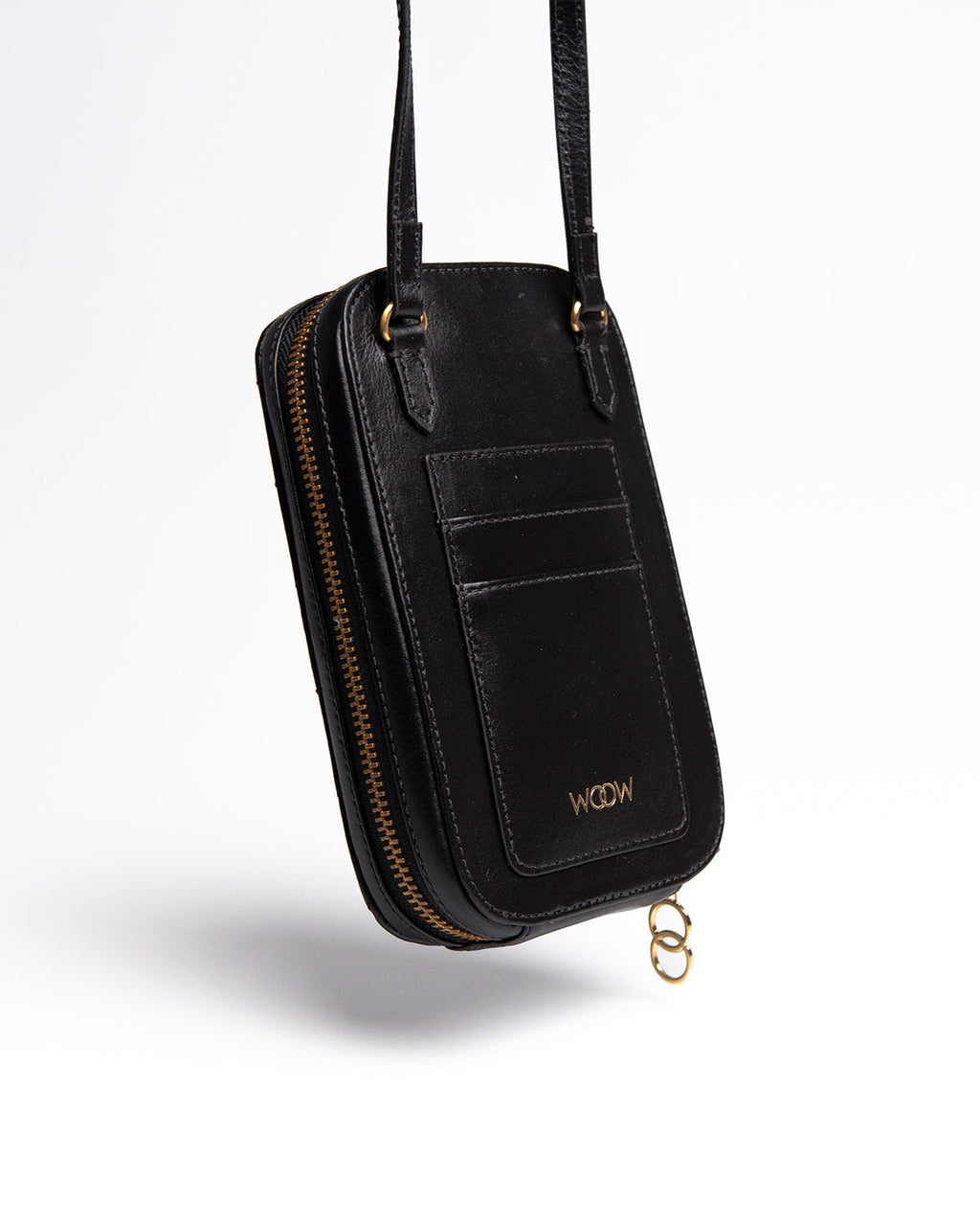 Porta Celular Stella Couro Preto WOOW