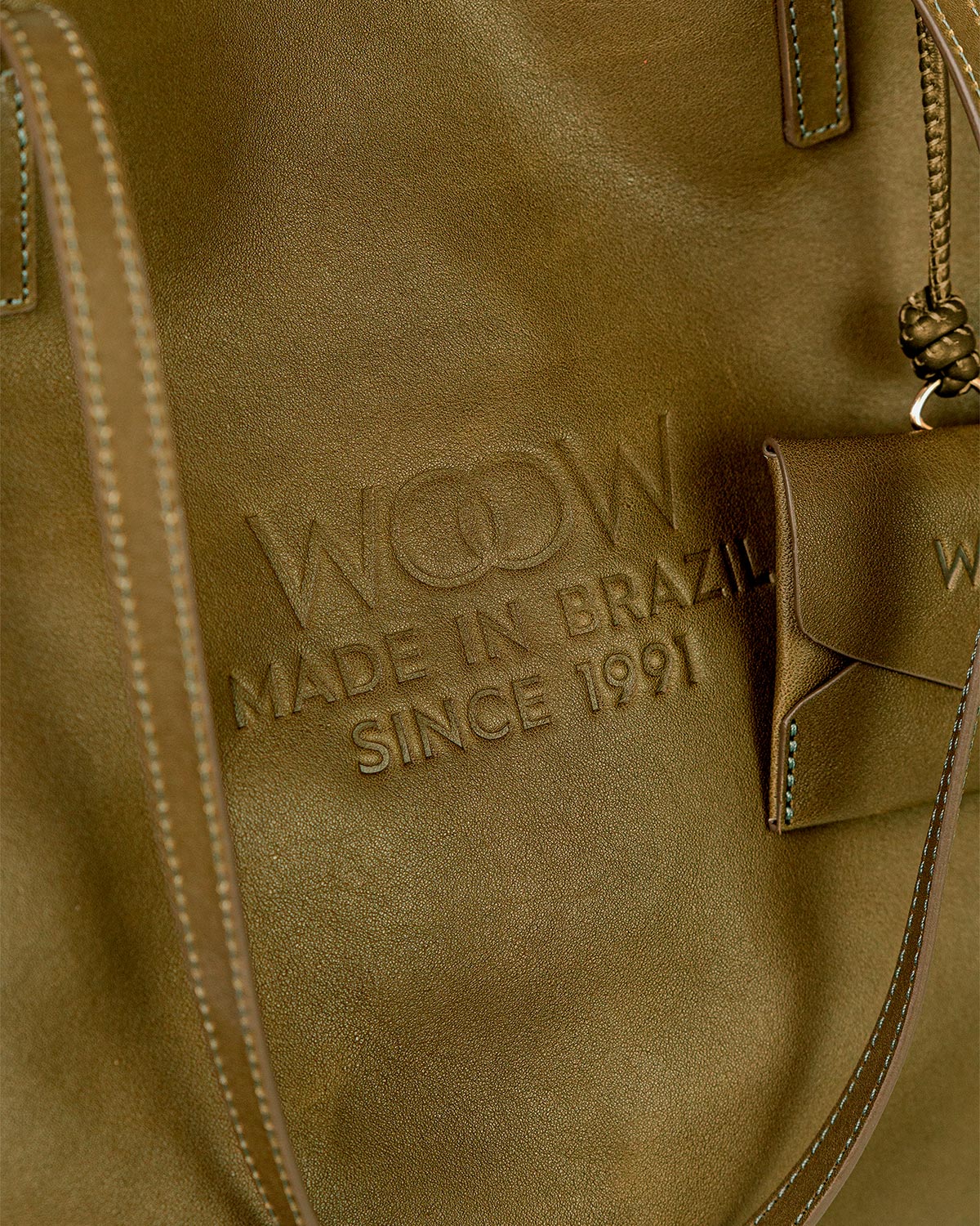 Bolsa Tote Grande Milano Couro Verde Forest WOOW