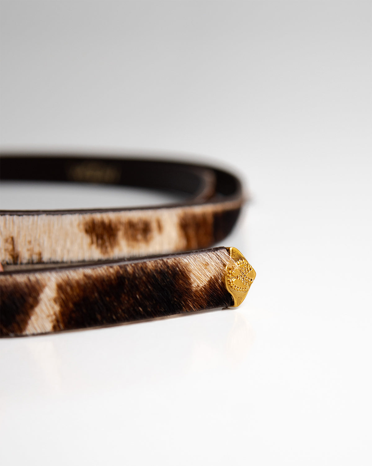 Cinto Iza Couro Animal Print WOOW