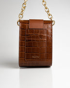 Bolsa Pequena Laila Couro Ambar WOOW