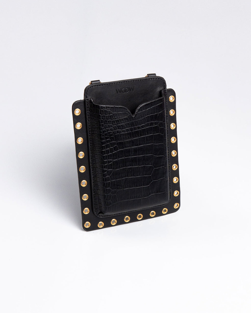 Porta Celular Ina Couro Preto WOOW