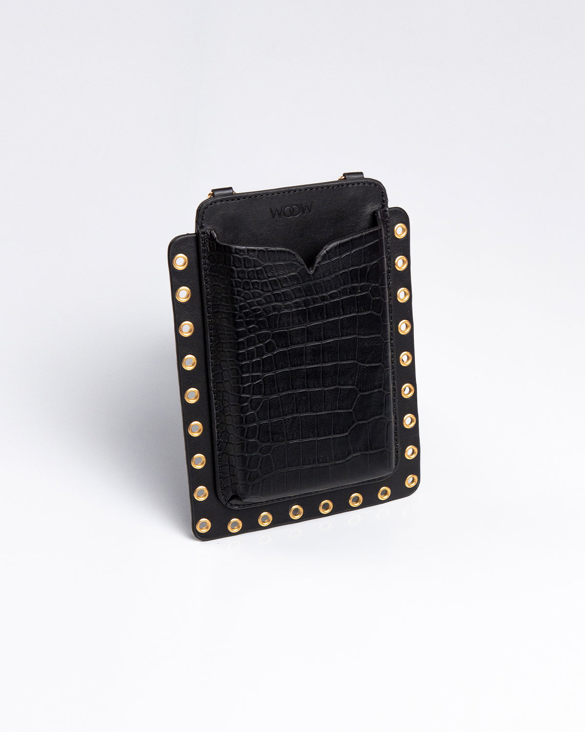 Porta Celular Ina Couro Preto WOOW