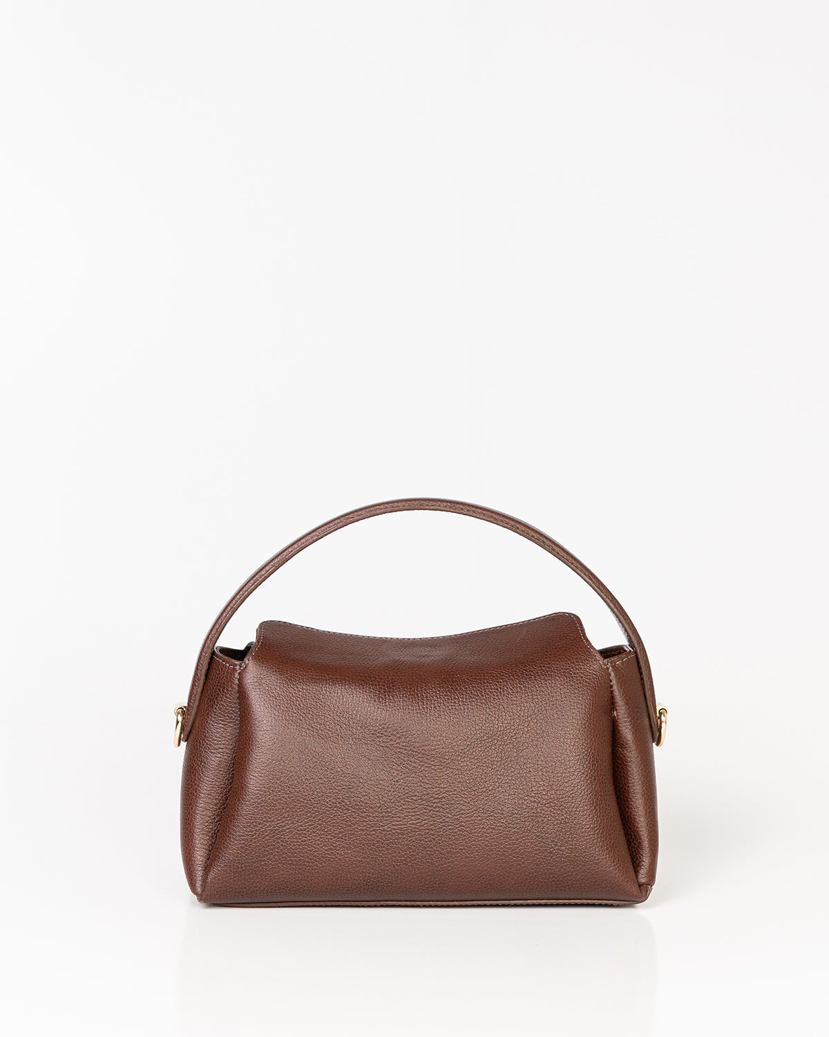Bolsa Média Clarice em Couro Chocolate WOOW