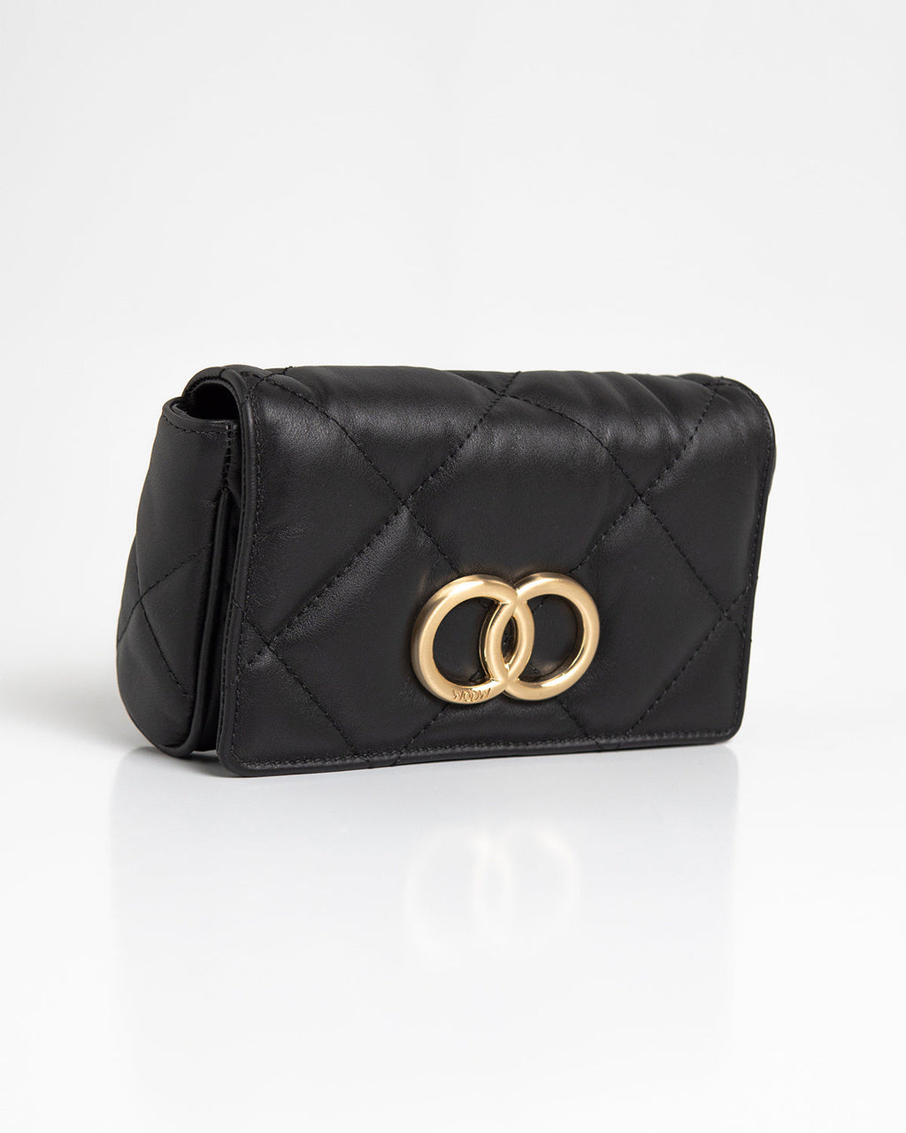 Bolsa Pequena Bella Serena Couro Preto WOOW