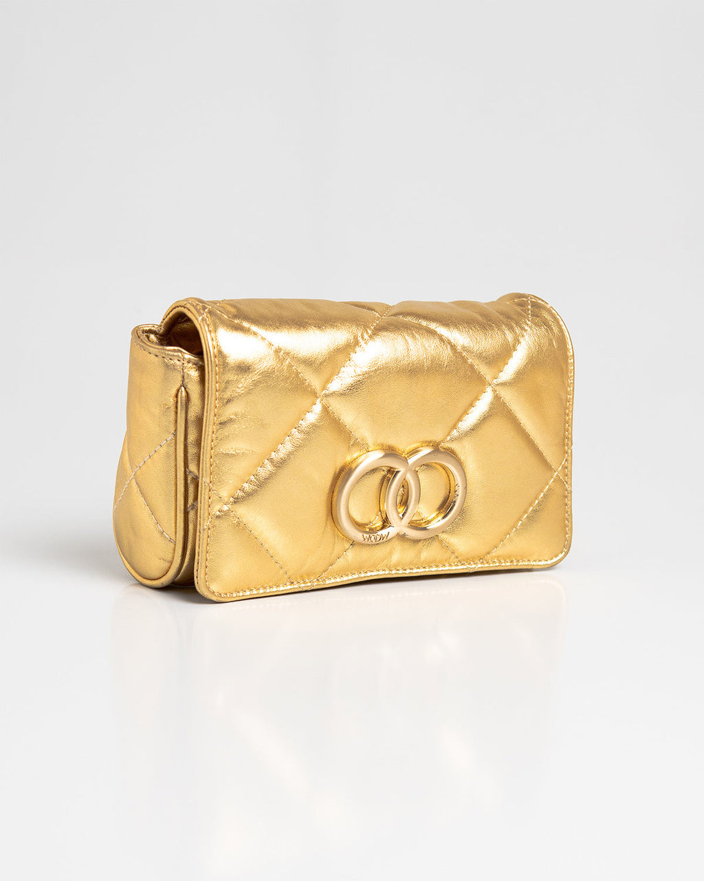 Bolsa Pequena Bella Serena Couro Gold WOOW