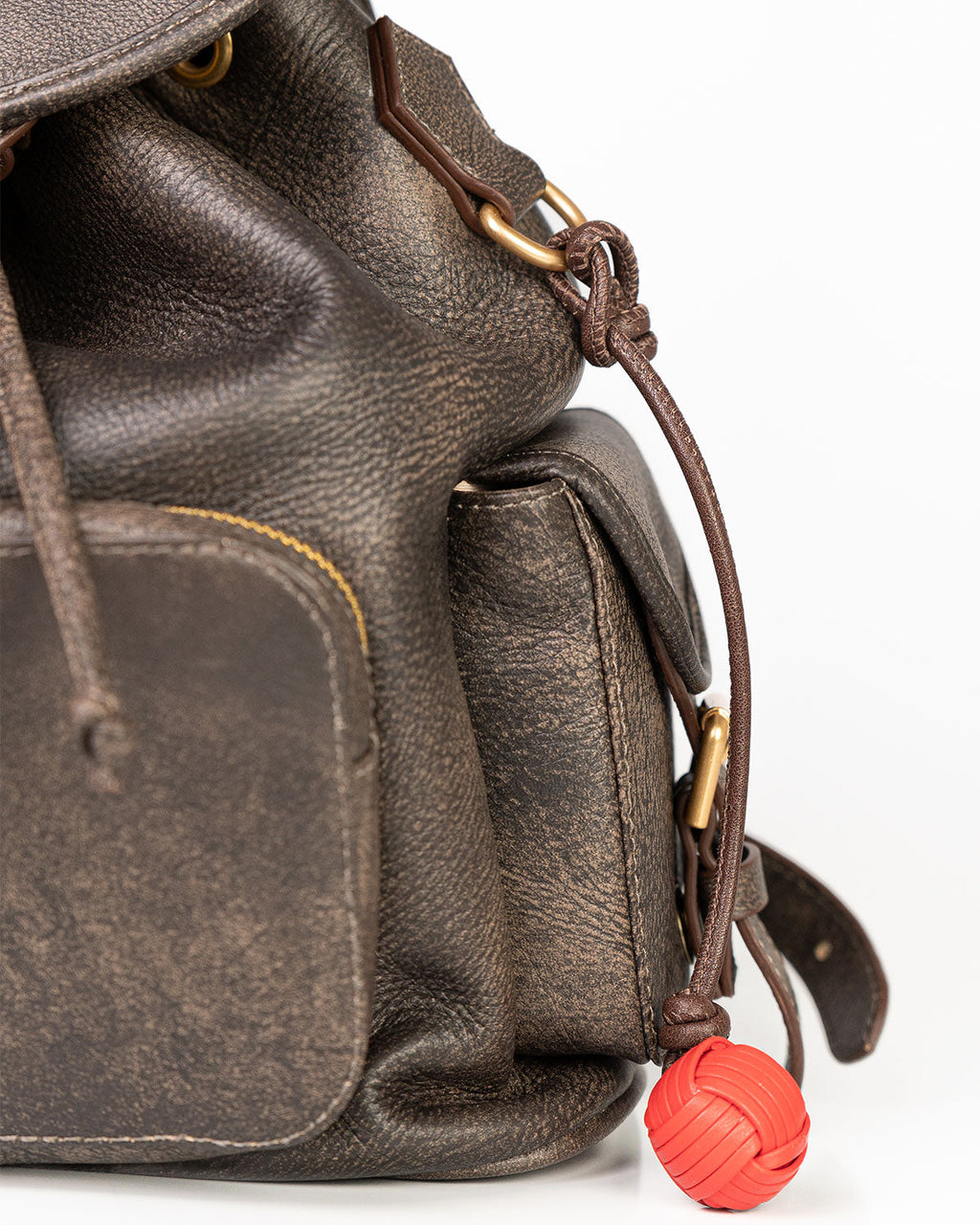 Bolsa Mochila Artemis em Couro Grey WOOW