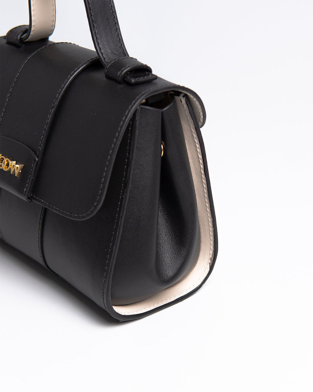 Bolsa Pequena Aurora Couro Preto WOOW