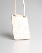 Porta Celular Luiza Couro Off White WOOW