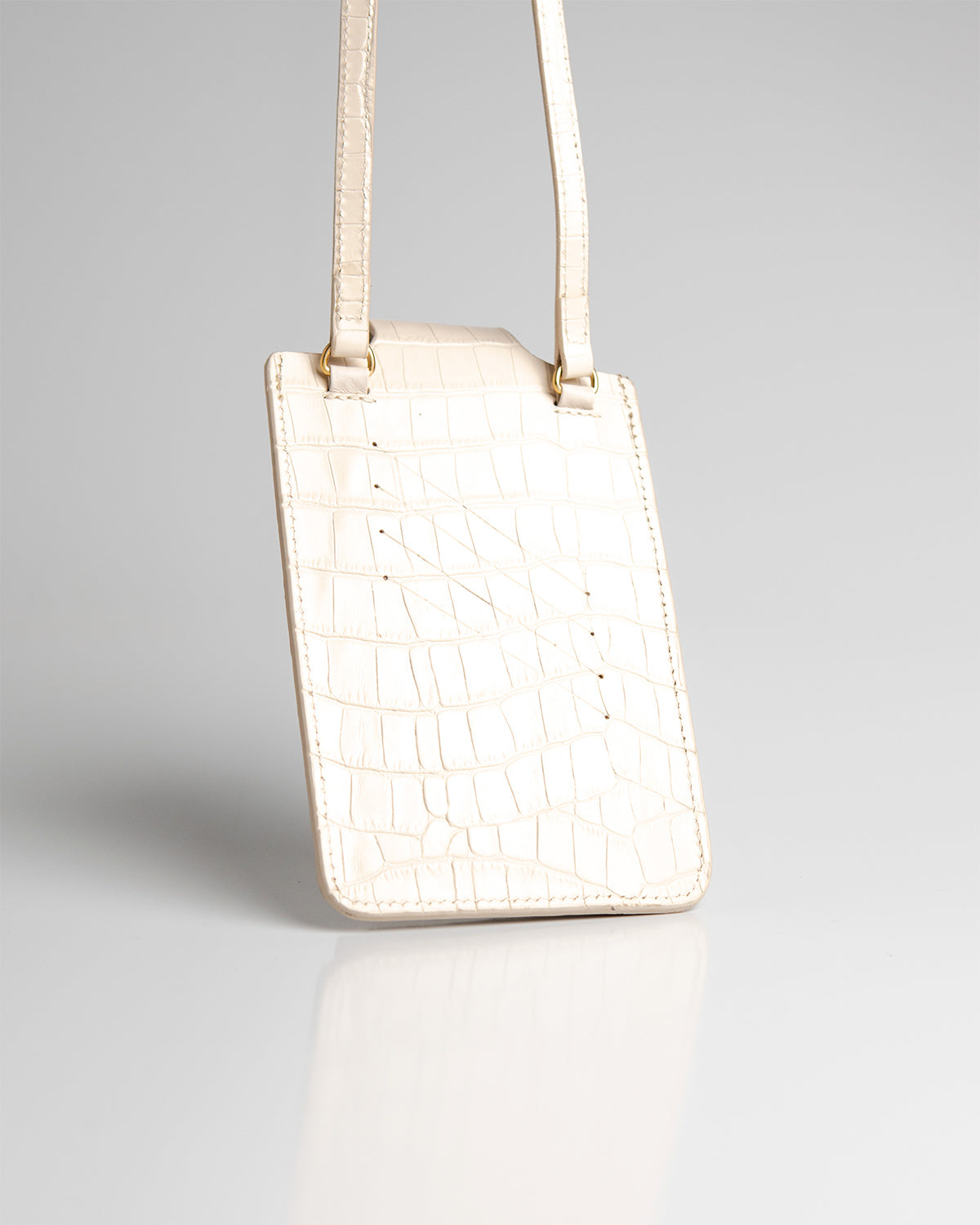 Porta Celular Luiza Couro Off White WOOW