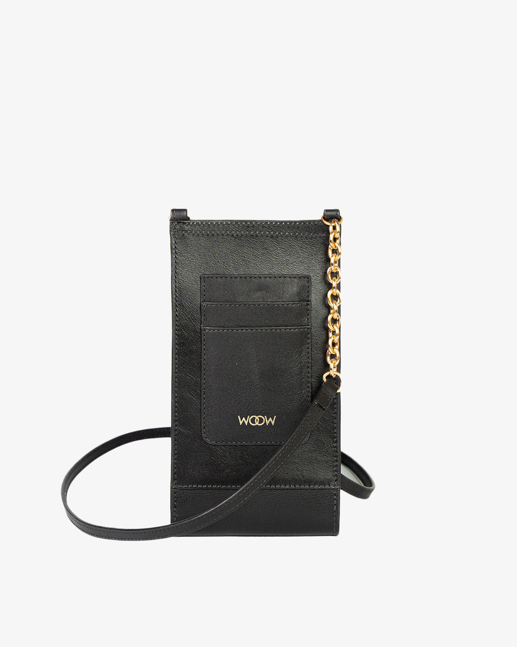 Porta Celular Jade Couro Preto WOOW