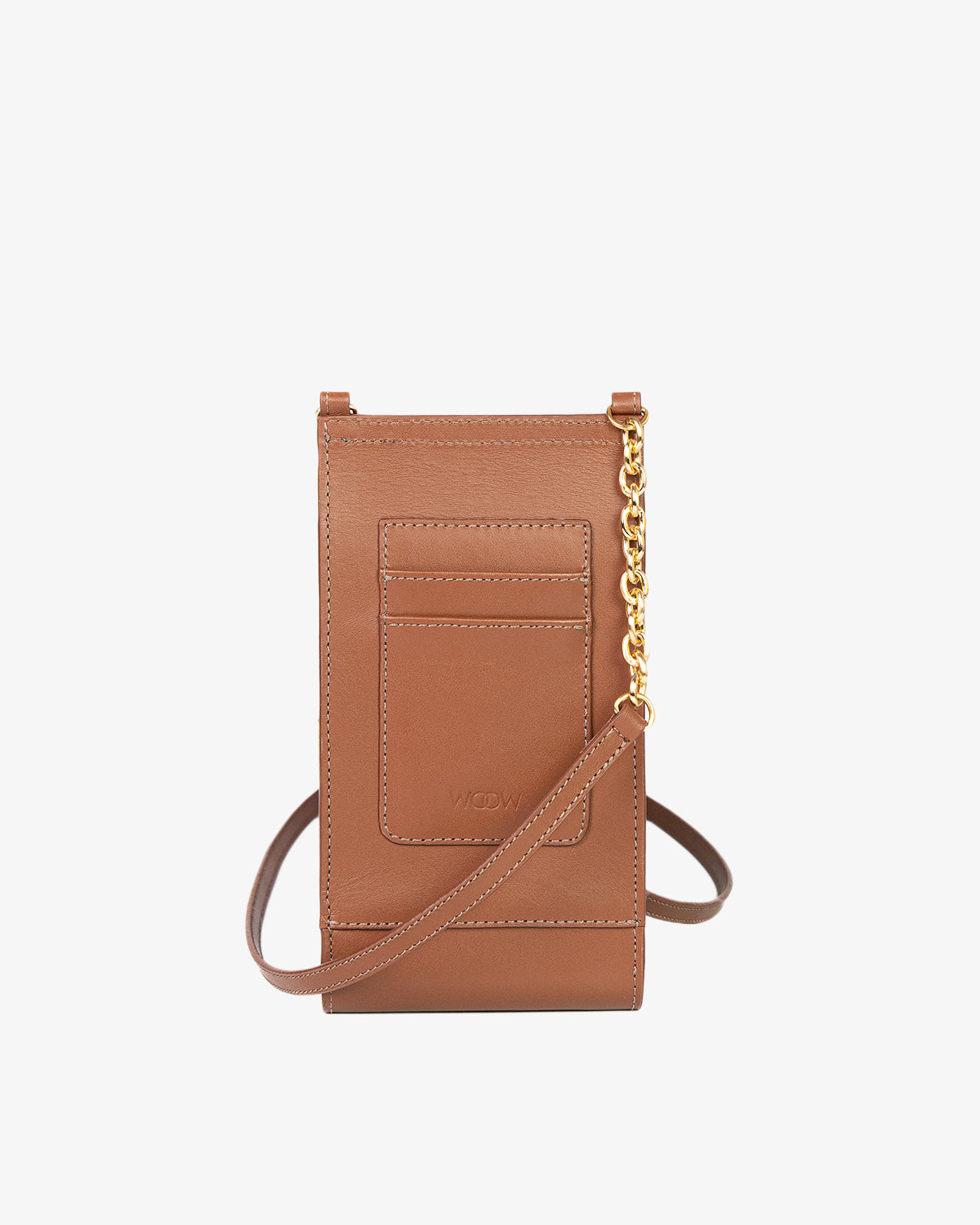 Porta Celular Jade Couro Marrom WOOW