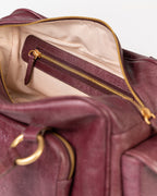 Bolsa Atena em Couro Grape WOOW