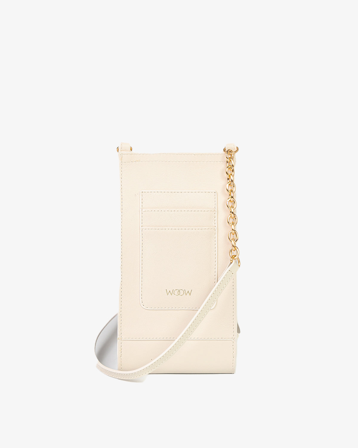 Porta Celular Jade Couro Off White WOOW