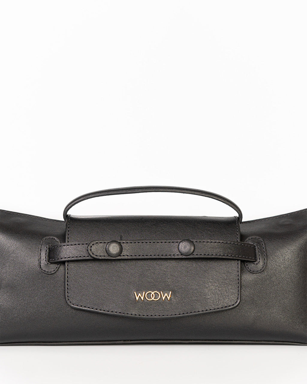 Bolsa Baguette Inez em Couro Preto WOOW