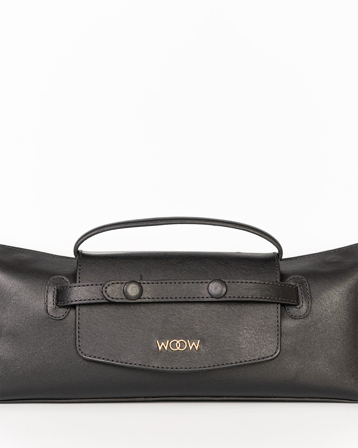 Bolsa Baguette Inez em Couro Preto WOOW