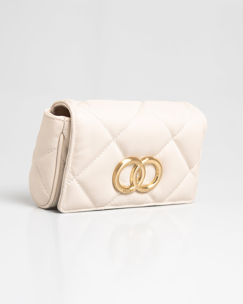 Bolsa Pequena Bella Serena Couro Off White WOOW