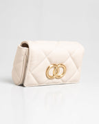 Bolsa Pequena Bella Serena Couro Off White WOOW