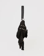 Bolsa Western Denver em Couro Preto com Franjas WOOW