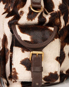 Bolsa Mochila Afrodite em Couro Pelo Animal Print WOOW