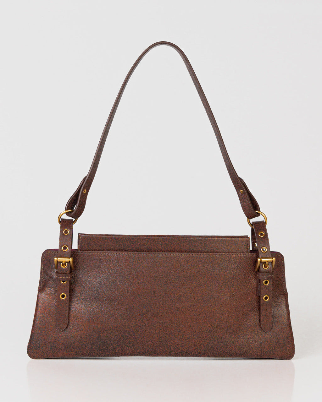 Bolsa Média Selene em Couro Camel WOOW