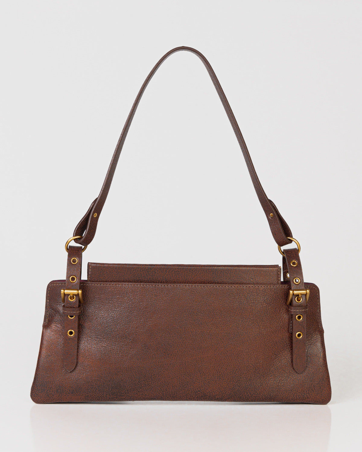 Bolsa Média Selene em Couro Camel WOOW