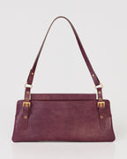 Bolsa Média Selene em Couro Grape WOOW