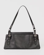 Bolsa Média Selene em Couro Preto WOOW