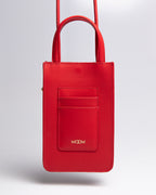 Porta Celular Luna Couro Vermelho WOOW