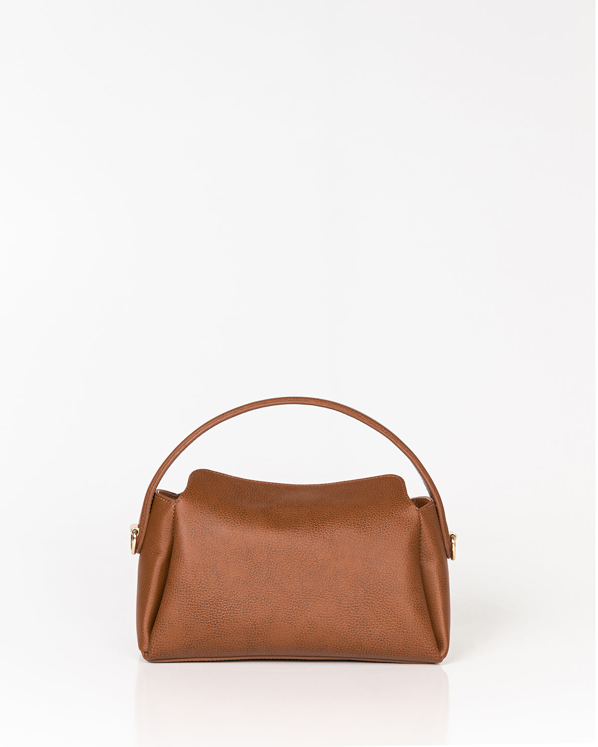 Bolsa Média Clarice em Couro Tan WOOW