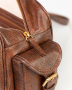 Bolsa Atena em Couro Camel WOOW