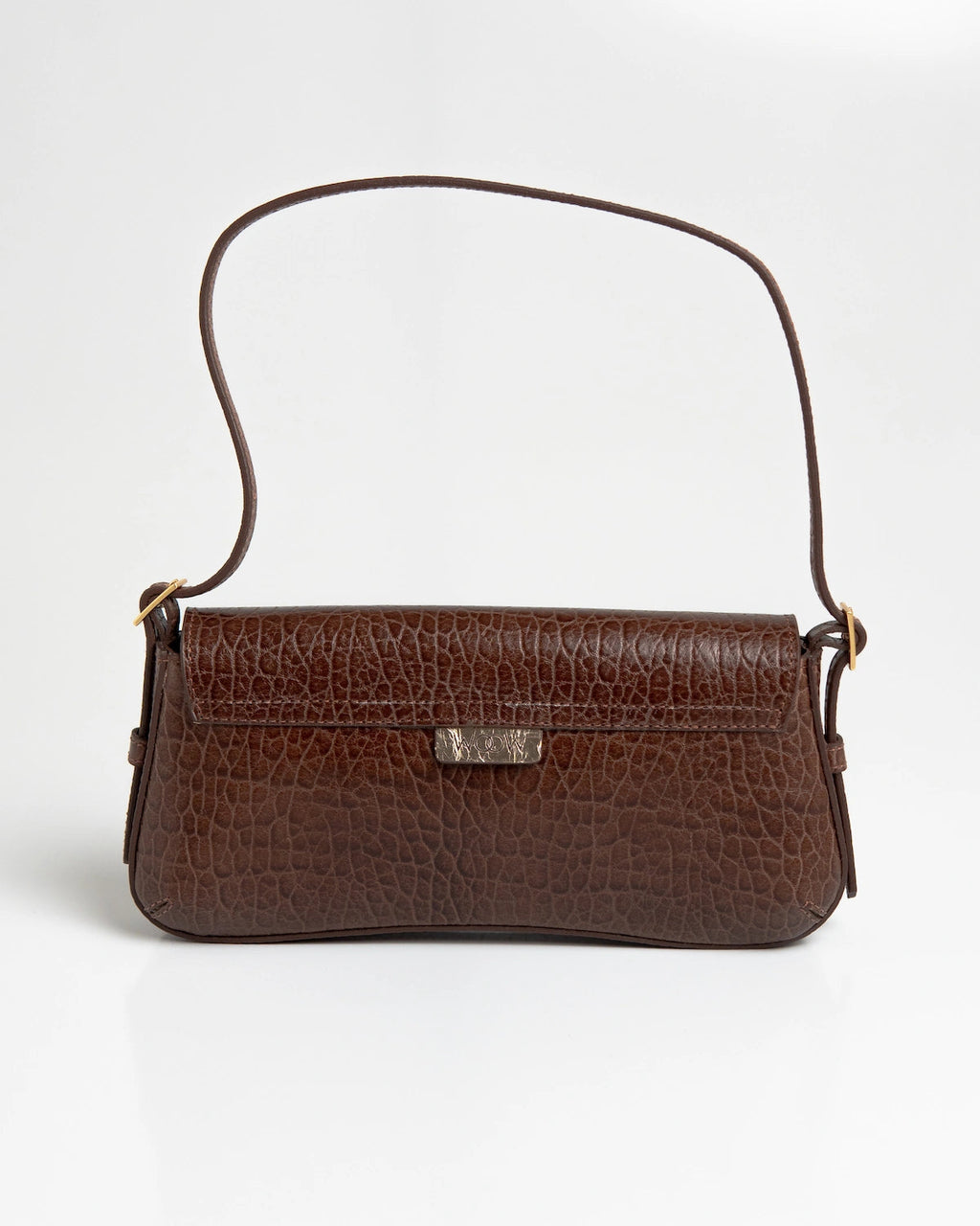 Bolsa Média Giovana Couro Chocolate WOOW
