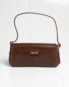 Bolsa Média Giovana Couro Chocolate WOOW