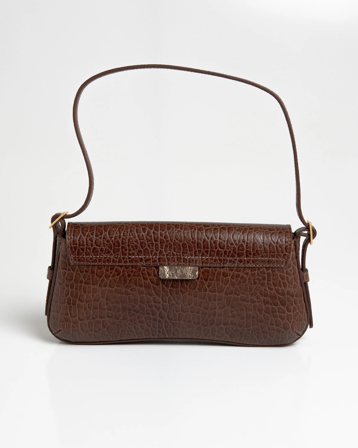 Bolsa Média Giovana Couro Chocolate WOOW