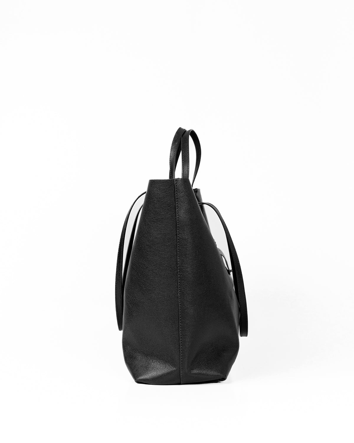 Bolsa Tote Grande Milano Couro Preta WOOW