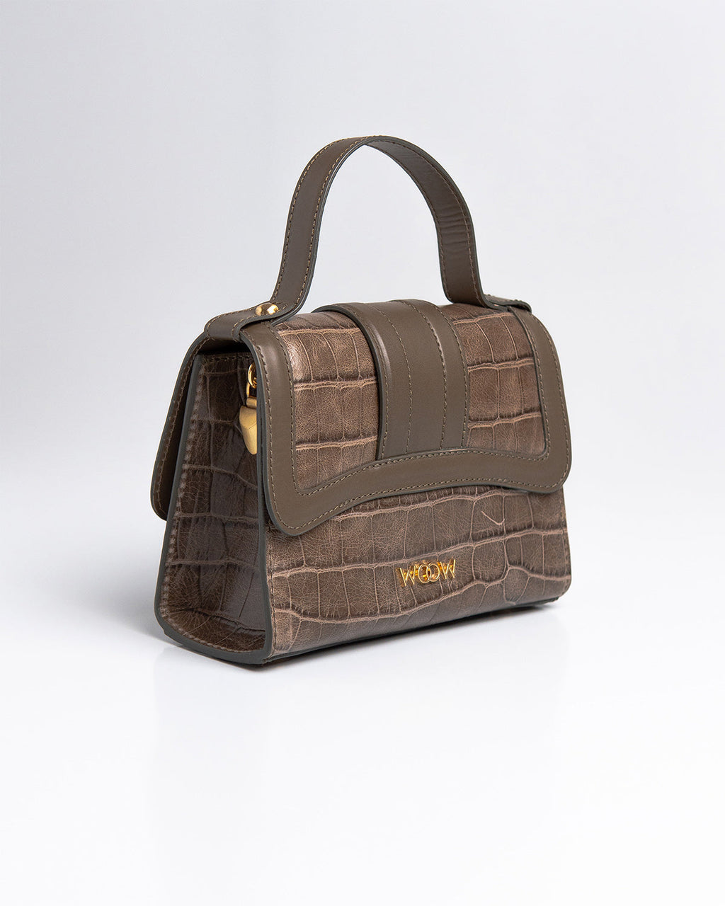 Bolsa Pequena Sophia Couro Dark Pewter WOOW
