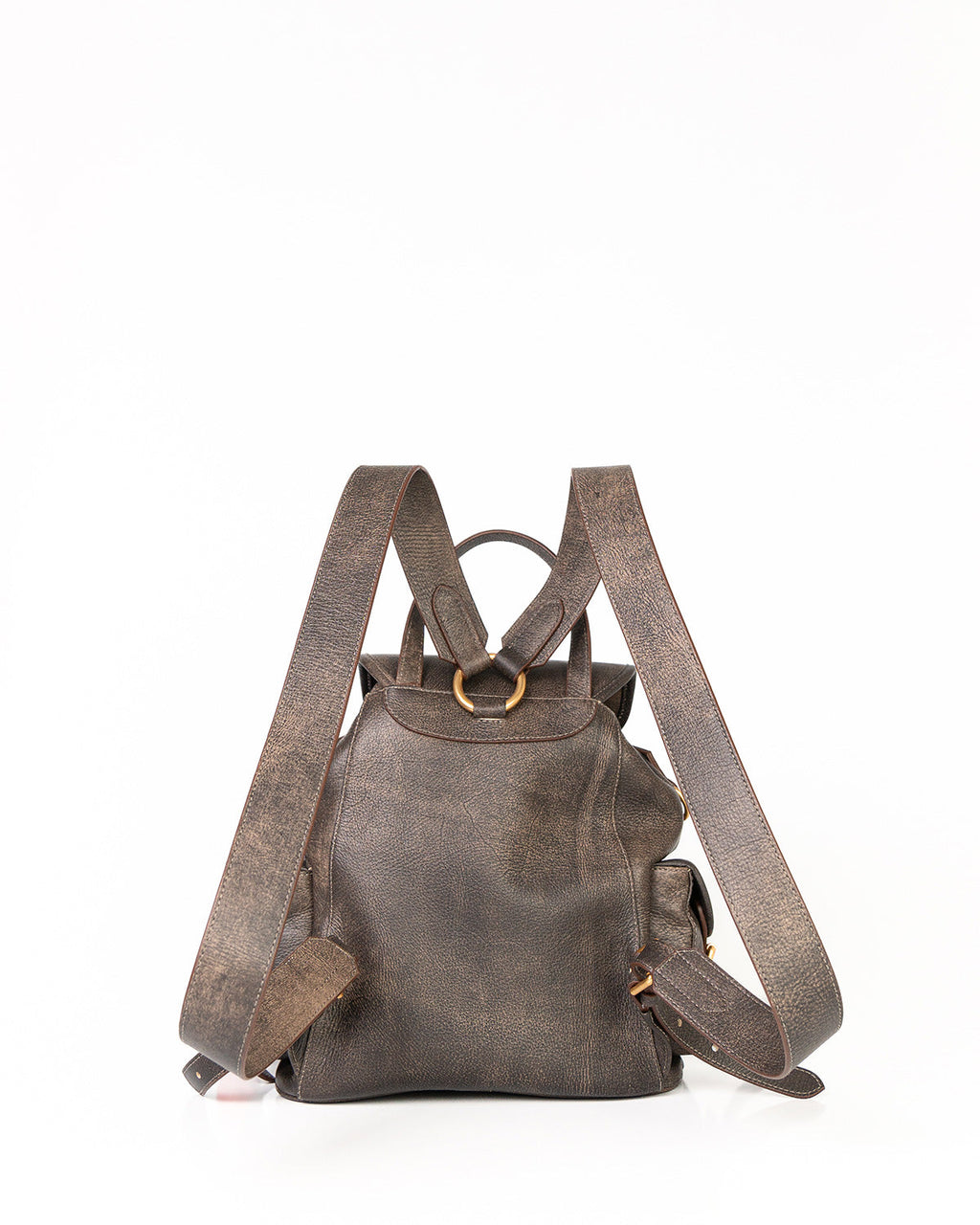 Bolsa Mochila Artemis em Couro Grey WOOW