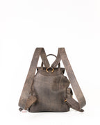 Bolsa Mochila Artemis em Couro Grey WOOW