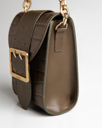 Bolsa Pequena Laila Couro Dark Pewter WOOW
